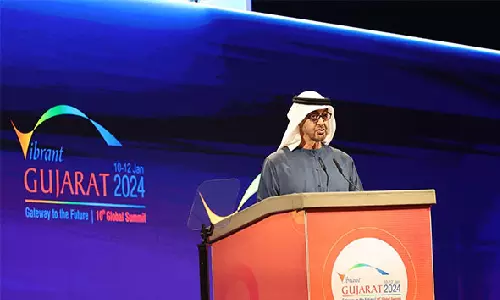 UAE President Al Nahyan addresses Vibrant Gujarat Global Summit 2024 in Gandhinagar