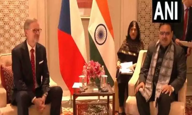 Rajasthan CM Sharma holds meeting with Czech PM Petr Fiala in Jaipur