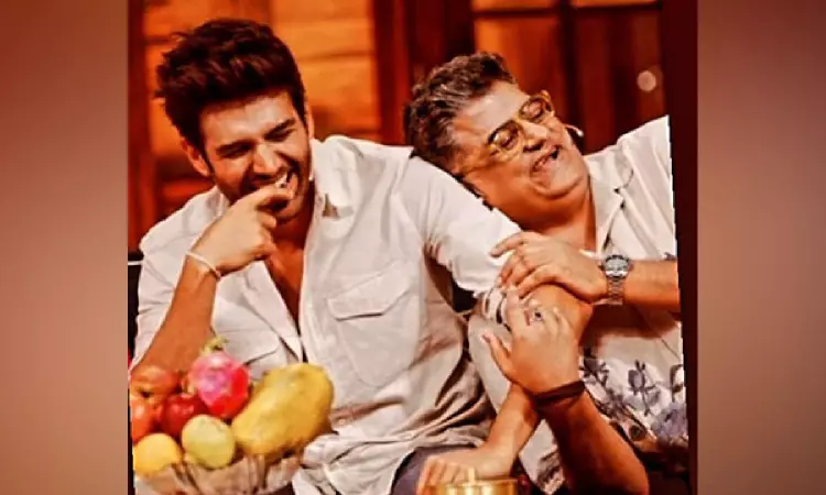 Kartik Aaryan wishes Satyaprem Ki Katha co-star Gajraj Rao on birthday in Sattu style Kartik Aaryan wishes Satyaprem Ki Katha co-star Gajraj Rao on birthday in Sattu style