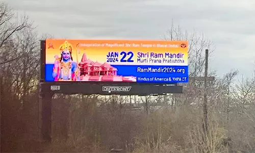 40 billboards displaying Ram temple go up across 10 US states ahead of inauguration