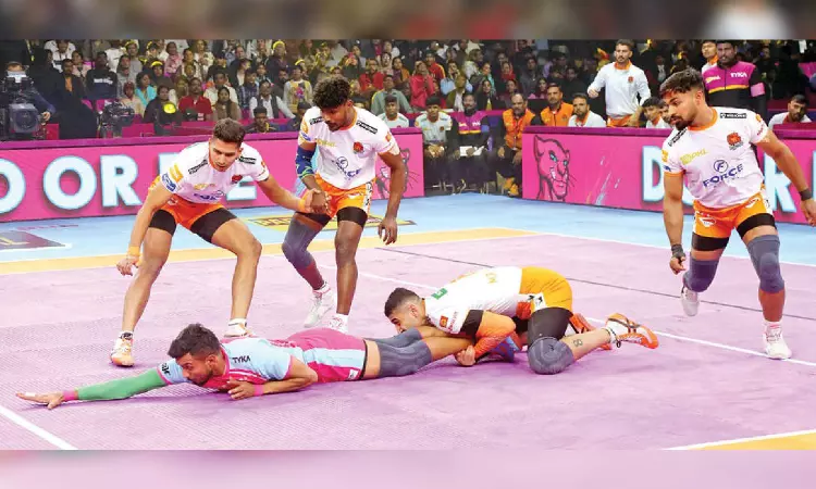 Arjun Deshwal helps Jaipur stage comeback win over Puneri Arjun Deshwal helps Jaipur stage comeback win over Puneri