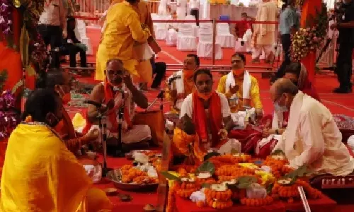 Rituals that began before ‘bhoomi pujan’ in Ayodhya, end today