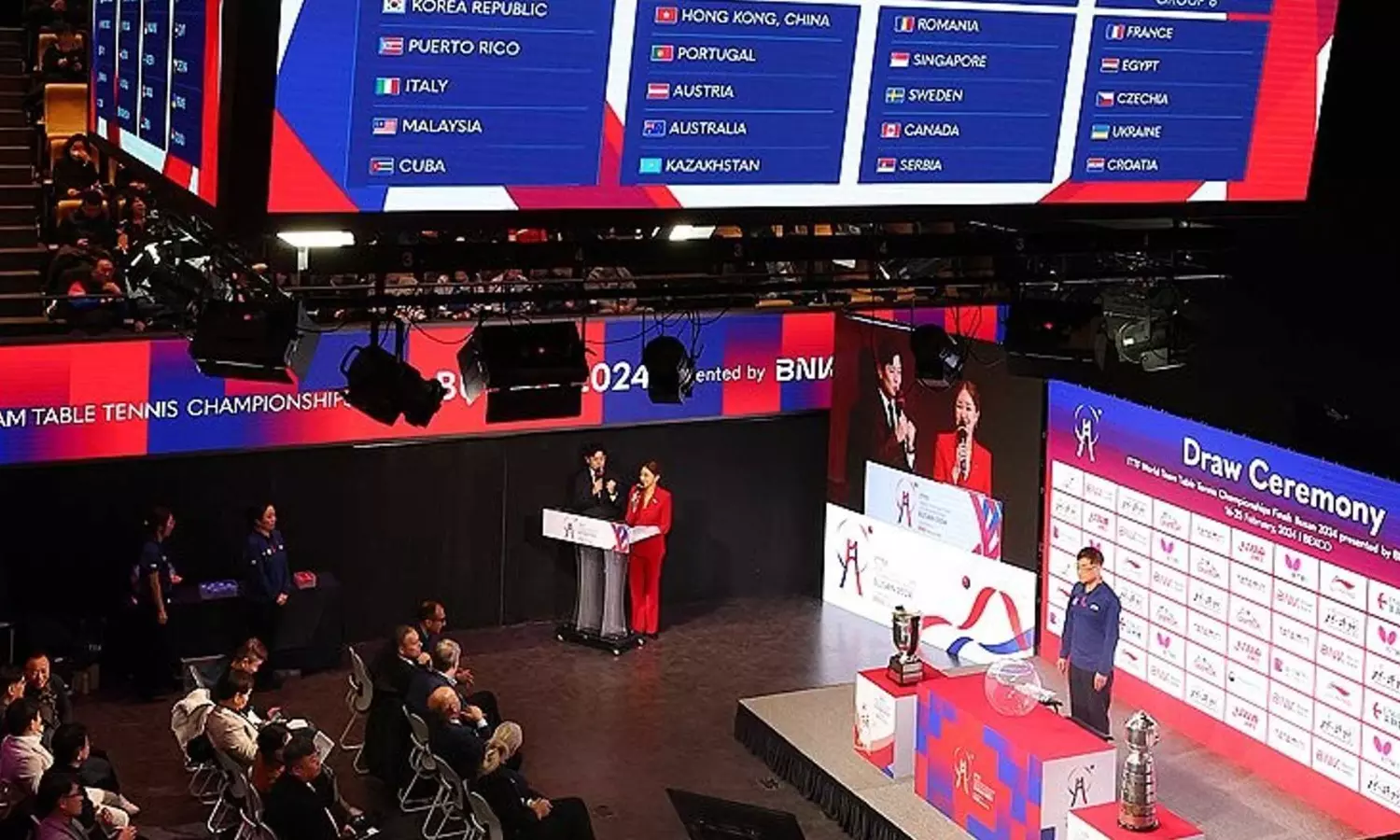 Draw made for ITTF World Team Championships Finals in Busan