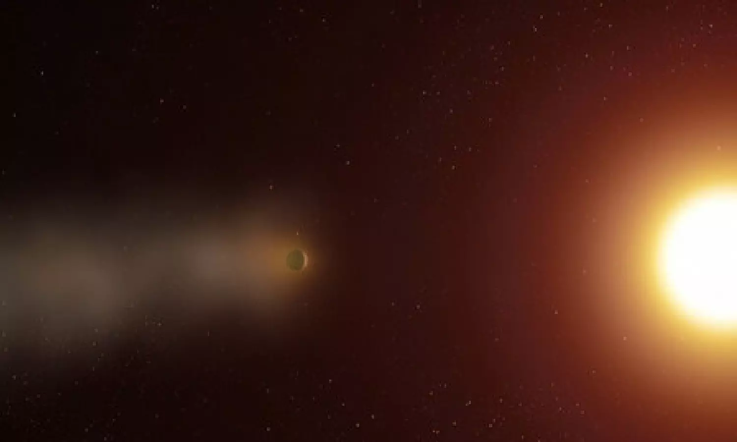 Cosmic affairs: Distant planet has a 3,50,000-mile-long comet-like tail