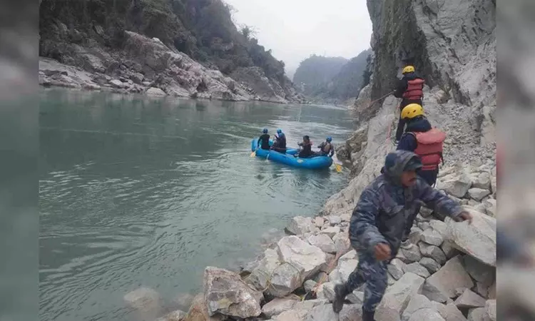 Jeep with Indian number plate found inside Trishuli River in Nepal