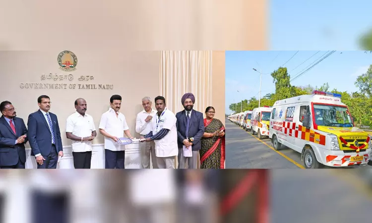 Stalin lays foundation for Hosur govt dist HQ hospital, dedicates 108 emergency vehicles