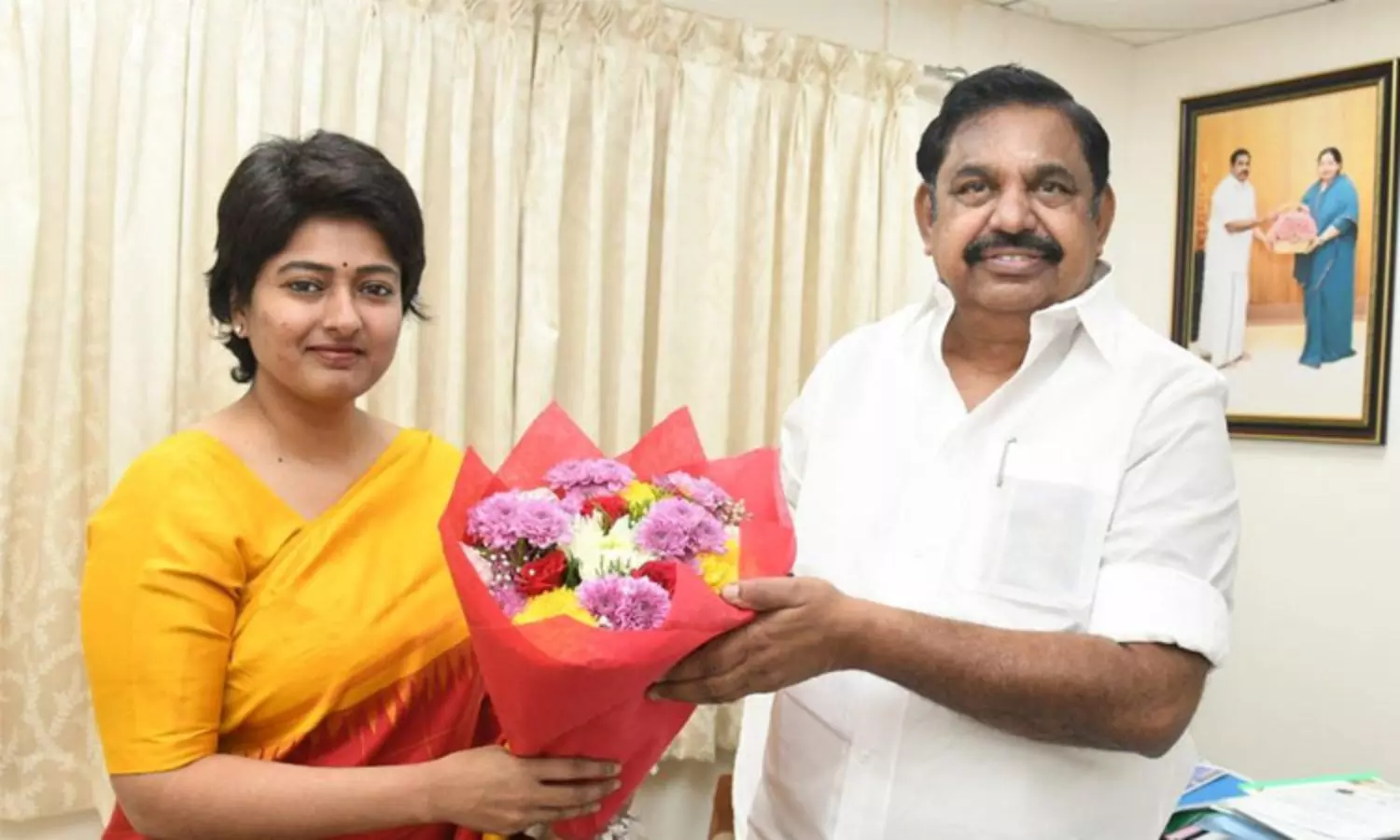 Former BJP leader Gayathri Raghuraman joins AIADMK
