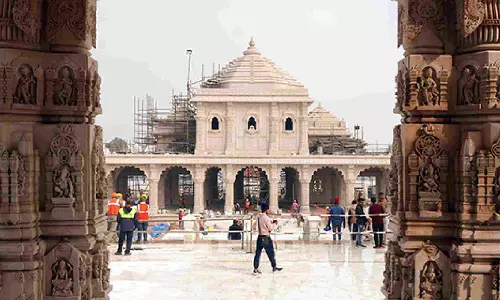 Pran Pratishtha ceremony: Indias largest floating LED screen installed at Saryu Ghat