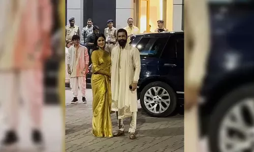 Vicky, Katrina don traditional attires as they head to Ayodhya