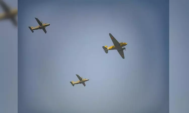 Dorniers in IAFs Tangail formation to fly using ATF-biofuel mix during R-Day flypast Dorniers in IAFs Tangail formation to fly using ATF-biofuel mix during R-Day flypast
