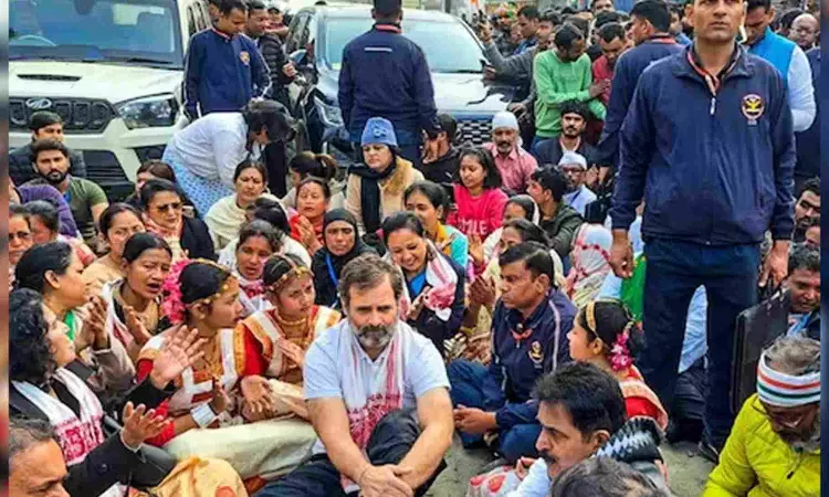 Cong yatra stopped from entering Guwahati city