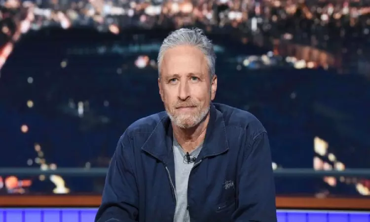 Jon Stewart is back as Monday Host in The Daily Show Jon Stewart is back as Monday Host in The Daily Show