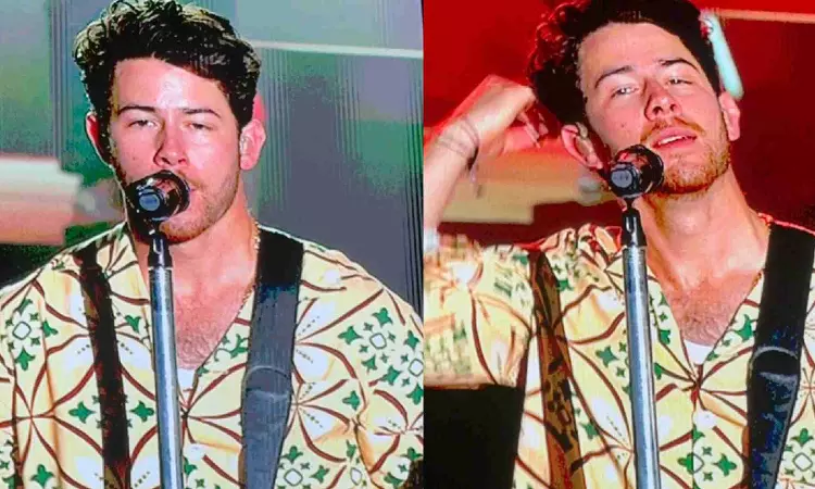 Kevin calls Nick Jiju at Jonas Brothers maiden show in India at Lollapalooza