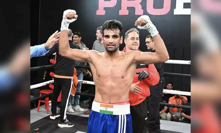 Indian boxer Mandeep Jangra wins intercontinental title in US Indian boxer Mandeep Jangra wins intercontinental title in US