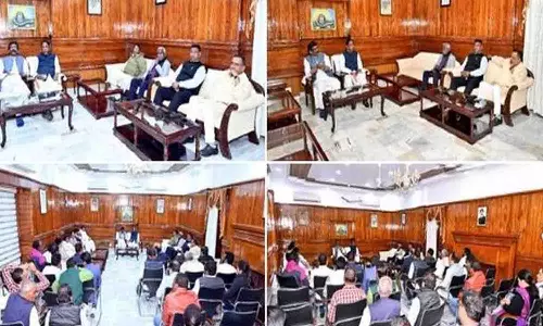 Absconding Jharkhand CM Hemant Soren chairs a meeting in Ranchi Absconding Jharkhand CM Hemant Soren chairs a meeting in Ranchi