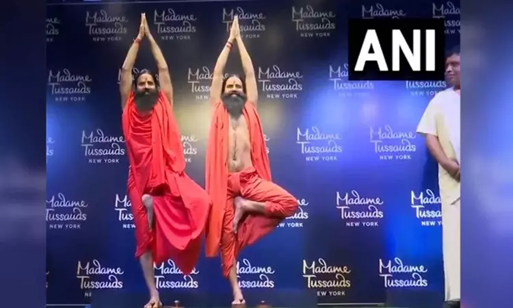 Baba Ramdevs wax impression unveiled, to adorn Madame Tussauds Museum in New York Baba Ramdevs wax impression unveiled, to adorn Madame Tussauds Museum in New York