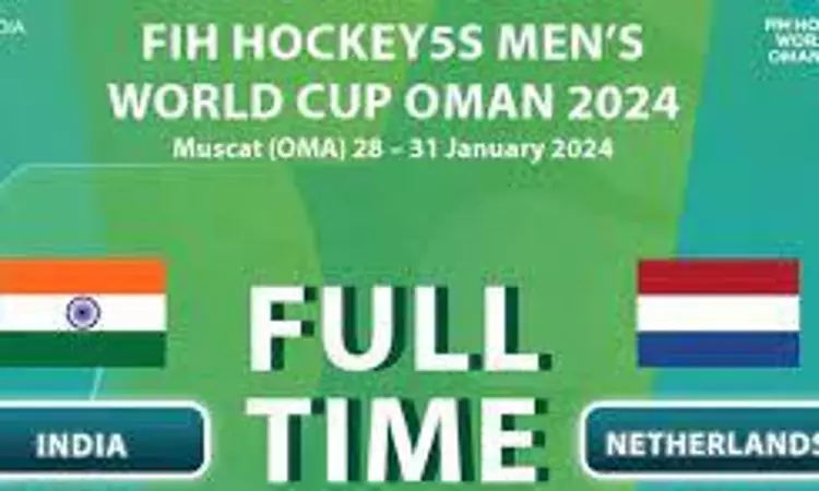 Hockey5s Mens WC: India lose 4-7 to Netherlands in quarters