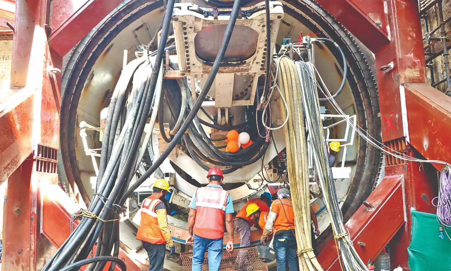 Launch of TBM for corridor 4, underground 2 at Panagal park station