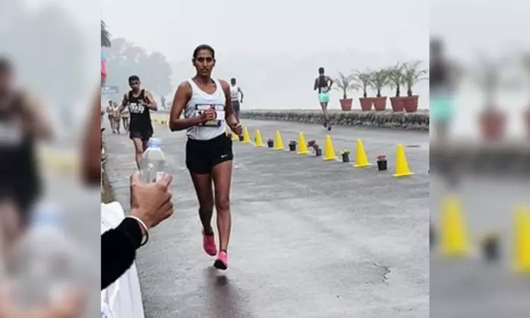 Manju Rani wins 10km gold at National Open Race Walking Competition Manju Rani wins 10km gold at National Open Race Walking Competition