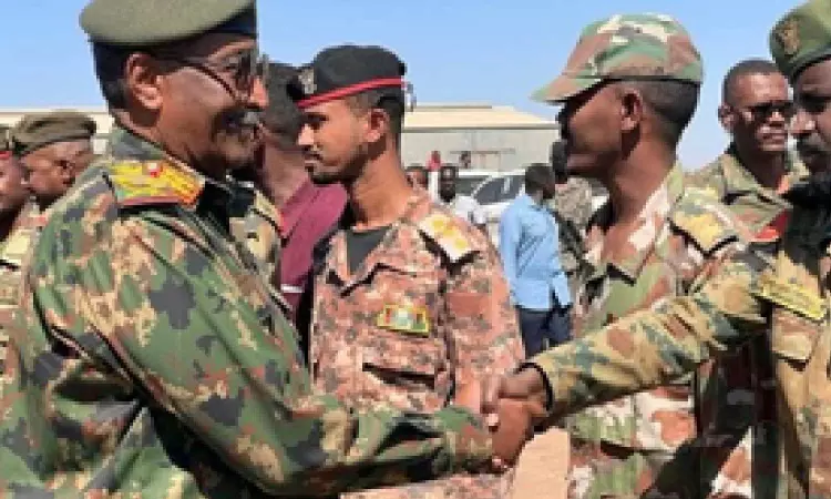 Sudanese army chief says no political process until rebellion ends