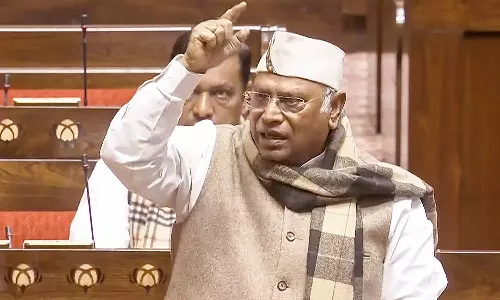 Modi may one day claim he is very popular & there is no need for democracy: Kharge in RS