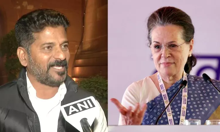 Revanth Reddy urges Sonia Gandhi to contest LS polls from Telangana