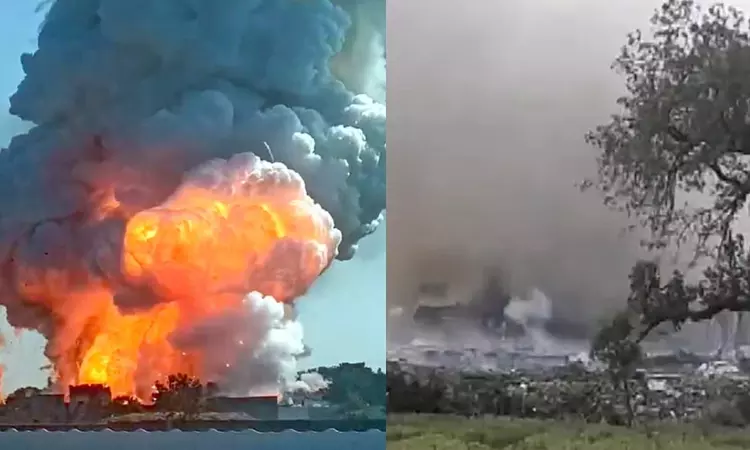 MP firecracker unit blaze Boy missing after delivering food to father