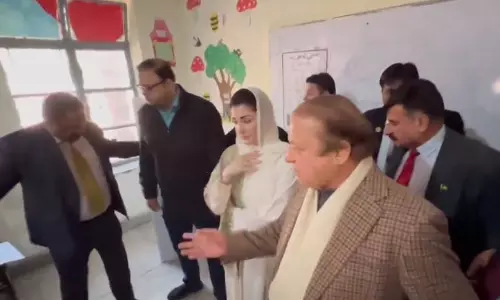 Pakistan Elections: Nawaz Sharif casts vote at polling station in Lahore