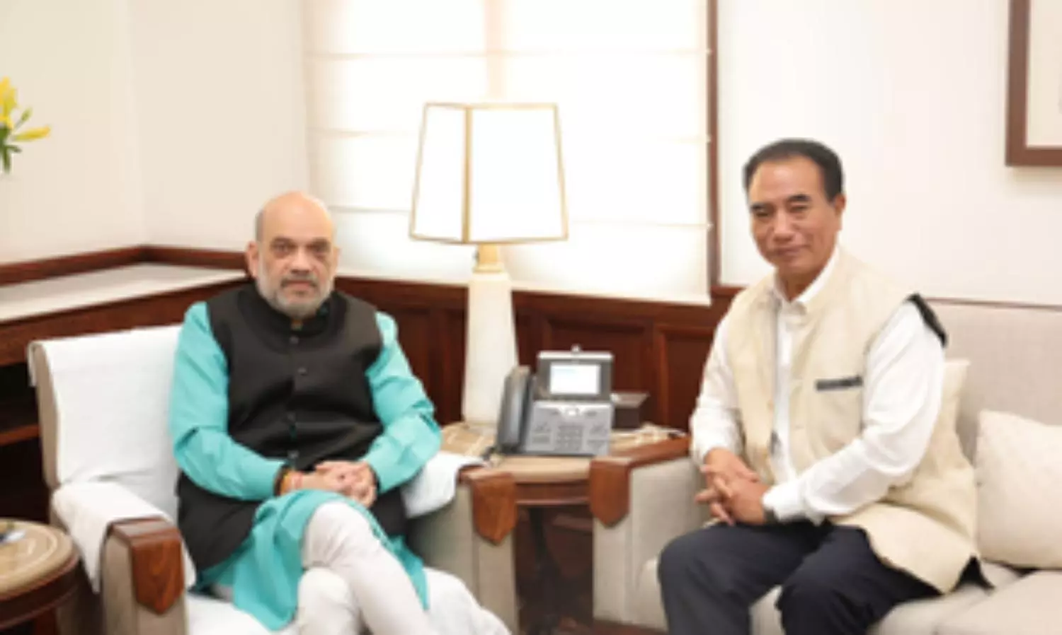 Mizoram CM meets Amit Shah, discusses border fencing along Myanmar among other issues