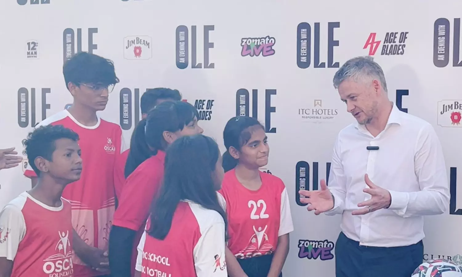 Always play with a smile on your face: Ole Gunnar Solskjaer advises football enthusiasts of OSCAR Foundation in Mumbai