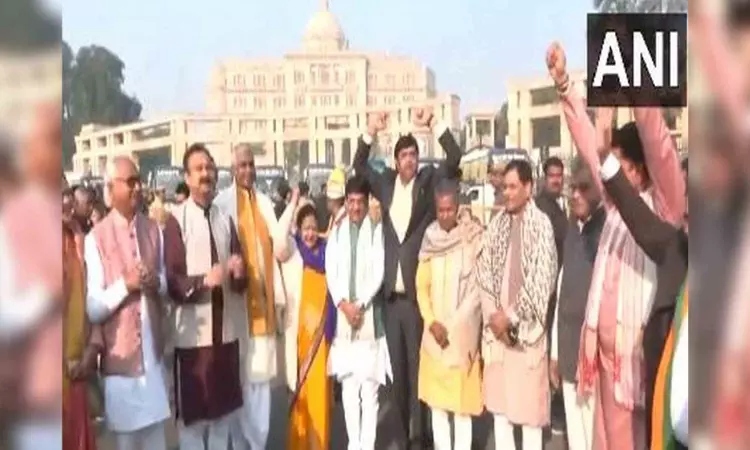 UP MLAs along with CM Yogi to visit Ayodhyas Ram Temple Today UP MLAs along with CM Yogi to visit Ayodhyas Ram Temple Today