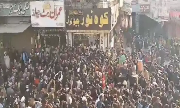 Pakistan Tehreek-e-Insaf holds protest against rigging of election results