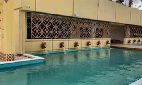 Holy water from Ganga and Yamuna, sandstone from Rajasthan for first Hindu stone temple