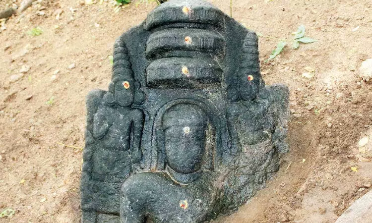 Ancient sculpture of Tirthankara Mahavira found in Tiruchuli