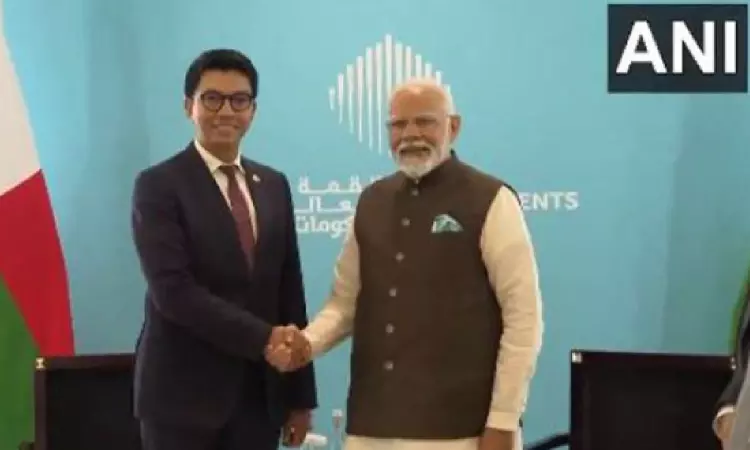 Abu Dhabi: PM Modi holds bilateral meeting with Madagascar President Andry Rajoelina