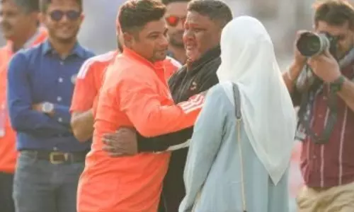 3rd Test: Sarfaraz Khan’s father becomes emotional, kisses his son’s Test cap as dream becomes reality