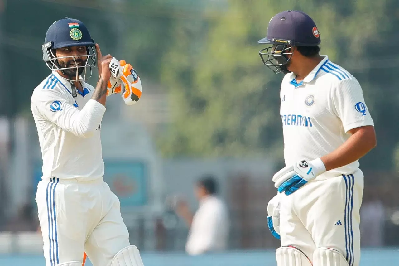 INDvENG, 3rd Test: Unbeaten 152-run stand between Rohit & Jadeja take India to 185/3 at tea