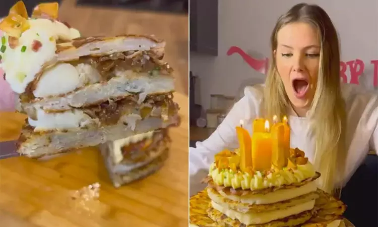 Forget vanilla, chocolate & strawberry! This chefs dreamy birthday cake is made entirely of potatoes Forget vanilla, chocolate & strawberry! This chefs dreamy birthday cake is made entirely of potatoes
