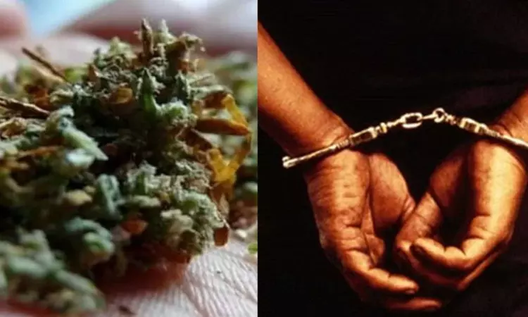Ganja case accused appears for trial with marijuana; booked Ganja case accused appears for trial with marijuana; booked