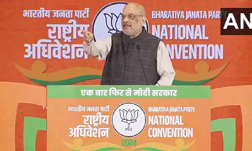 PM Modi dared citizens to dream of Shrestha Bharat: Amit Shah at BJP convention
