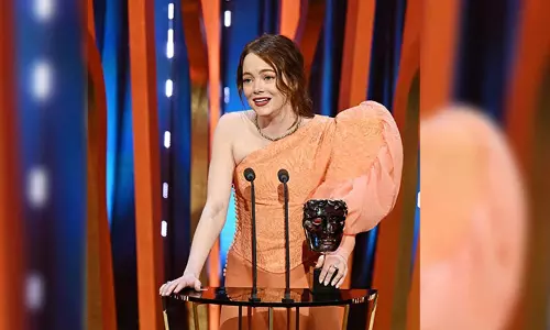 Emma Stone wins her second BAFTA for Best Actress, expresses happiness