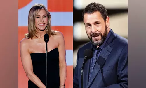 Jennifer Aniston calls Adam Sandler very good friend as she presents him with Peoples Icon Award