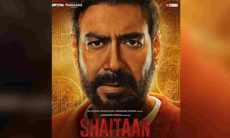 Ajay Devgn looks intense in Shaitaan new poster