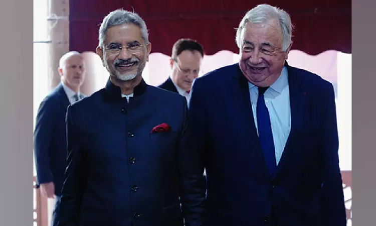Jaishankar, French Senate Chairman discuss India-France strategic partnership Jaishankar, French Senate Chairman discuss India-France strategic partnership