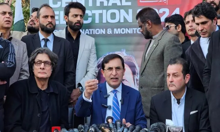 Pak polls: PTI urges immediate resignation of CEC Raja amid allegations of irregularities Pak polls: PTI urges immediate resignation of CEC Raja amid allegations of irregularities