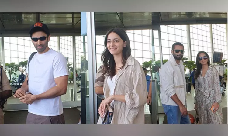 Aditya- Ananya, Shahid-Mira arrive in Goa for Rakul Preet Singh, Jackky Bhagnanis wedding