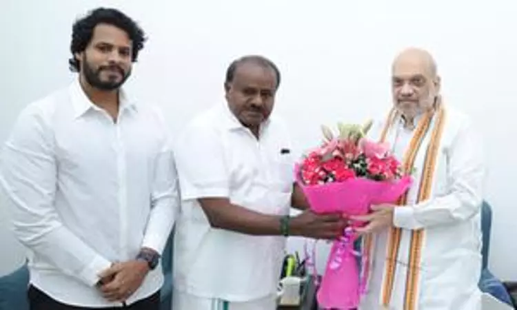 LS polls: Kumaraswamy meets Amit Shah, discusses seat-sharing in K’taka