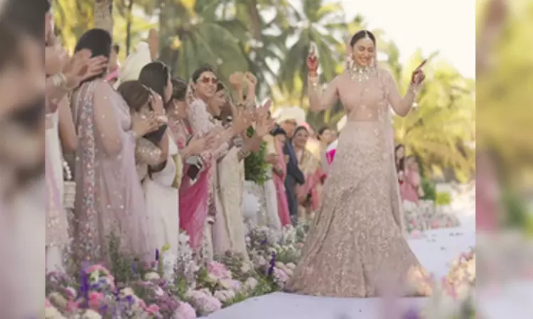 Rakul Preet Singh looks ethereal in viral bridal walk video from her wedding