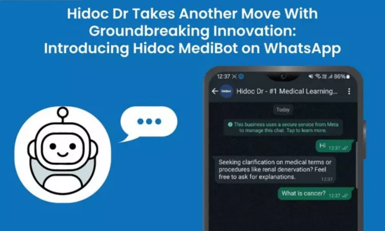 Hidoc Revolutionizes Healthcare With AI-powered Chatbot: MediBot