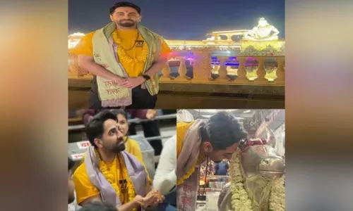 Ayushmann Khurrana seeks blessings at Mahakaleshwar Temple